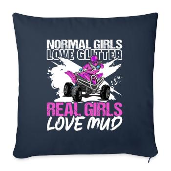 Quad Bike Quad Riders - Sofa pillowcase 17,3'' x 17,3'' (45 x 45 cm) - navy - Front