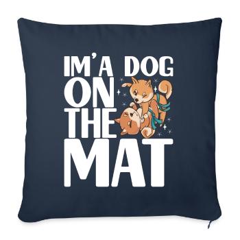 Brazilian Jiu Jitsu Grappling - Sofa pillowcase 17,3'' x 17,3'' (45 x 45 cm) - navy - Front