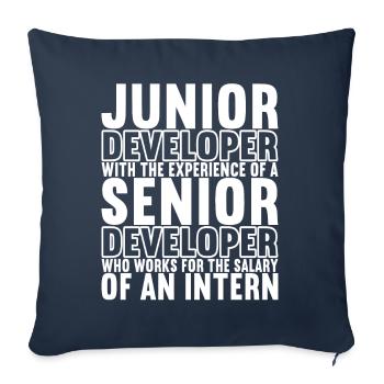 Programmeurs Programmeurs Informaticiens - Housse de coussin décorative 45 x 45 cm - bleu marine - Devant