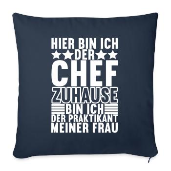 Abteilungsleiter Chef - Sofakissenbezug 45 x 45 cm - Navy - Vorne