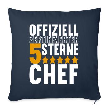 Abteilungsleiter Chef - Sofakissenbezug 45 x 45 cm - Navy - Vorne