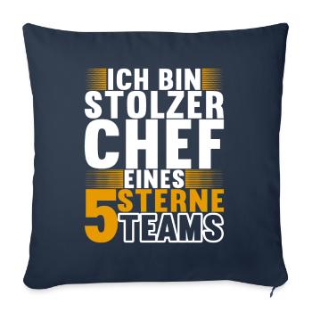 Abteilungsleiter Chef - Sofakissenbezug 45 x 45 cm - Navy - Vorne