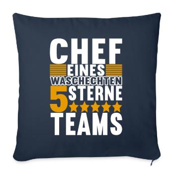 Abteilungsleiter Chef - Sofakissenbezug 45 x 45 cm - Navy - Vorne