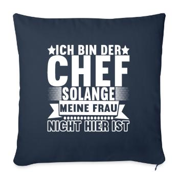 Abteilungsleiter Chef - Sofakissenbezug 45 x 45 cm - Navy - Vorne