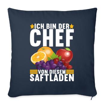 Abteilungsleiter Chef - Sofakissenbezug 45 x 45 cm - Navy - Vorne