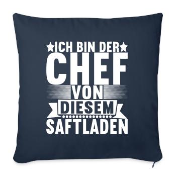 Abteilungsleiter Chef - Sofakissenbezug 45 x 45 cm - Navy - Vorne