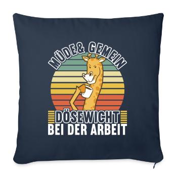 Lustige Sprüche Witzige Sprüche - Sofakissenbezug 45 x 45 cm - Navy - Vorne