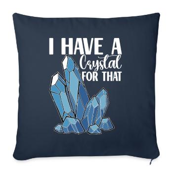 Yoga Yogi Relax - Housse de coussin décorative 45 x 45 cm - bleu marine - Devant