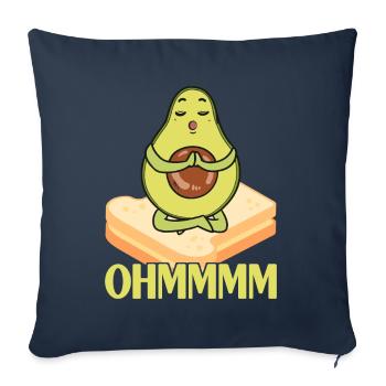 Avocado Toast - Sofa pillowcase 17,3'' x 17,3'' (45 x 45 cm) - navy - Front