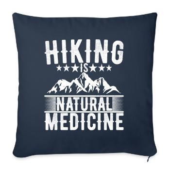 Randonnée Alpinisme Alpinistes - Housse de coussin décorative 45 x 45 cm - bleu marine - Devant
