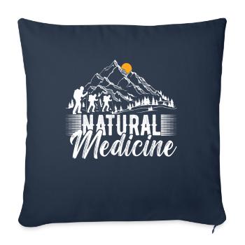 Randonnée Alpinisme Alpinistes - Housse de coussin décorative 45 x 45 cm - bleu marine - Devant