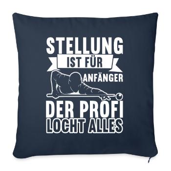 Pool Billard - Sofakissenbezug 45 x 45 cm - Navy - Vorne