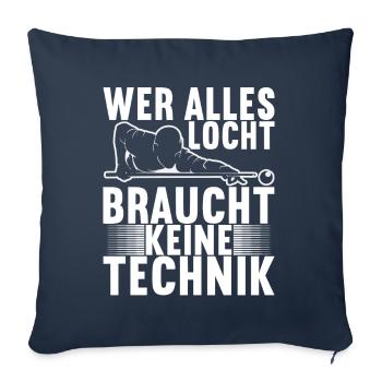 Pool Billard - Sofakissenbezug 45 x 45 cm - Navy - Vorne