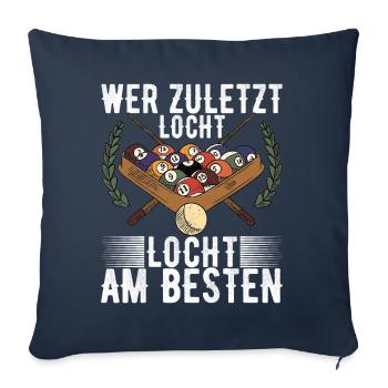 Pool Billard - Sofakissenbezug 45 x 45 cm - Navy - Vorne