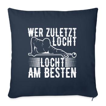 Pool Billard - Sofakissenbezug 45 x 45 cm - Navy - Vorne