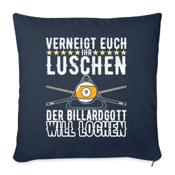 Pool Billard - Sofakissenbezug 45 x 45 cm - Navy - Vorne
