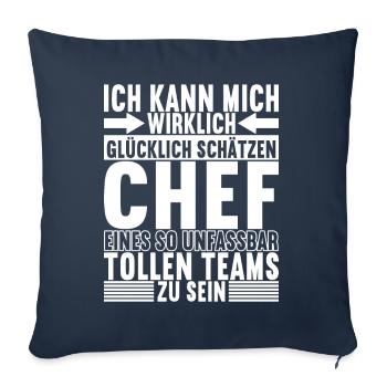 Abteilungsleiter Chef - Sofakissenbezug 45 x 45 cm - Navy - Vorne