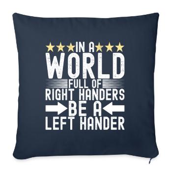 Gaucher - Housse de coussin décorative 45 x 45 cm - bleu marine - Devant