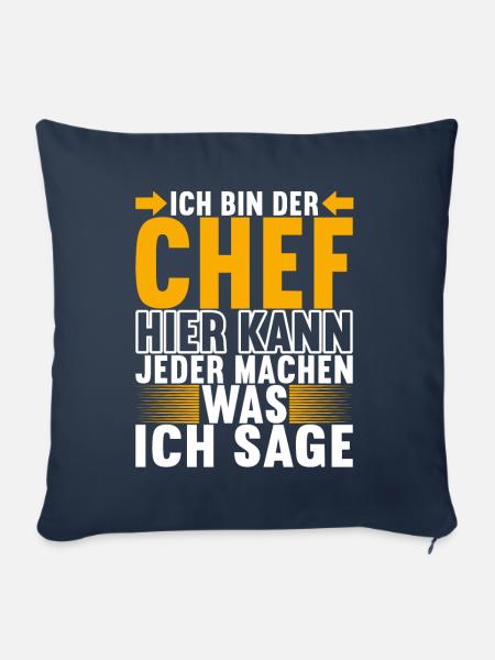 Abteilungsleiter Chef - Sofakissenbezug 45 x 45 cm - Navy