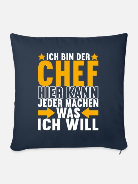 Abteilungsleiter Chef - Sofakissenbezug 45 x 45 cm - Navy