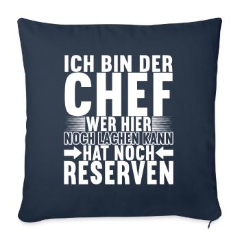 Abteilungsleiter Chef - Sofakissenbezug 45 x 45 cm - Navy - Vorne