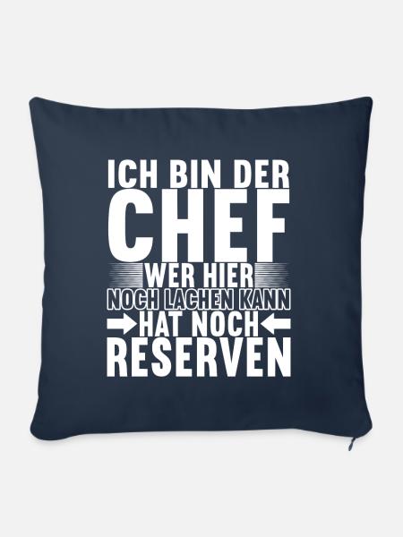 Abteilungsleiter Chef - Sofakissenbezug 45 x 45 cm - Navy