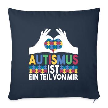 Autist Autismus Autistisch - Sofakissenbezug 45 x 45 cm - Navy - Vorne