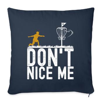 Disc Golf Disc Golfer - Sofakissenbezug 45 x 45 cm - Navy - Vorne
