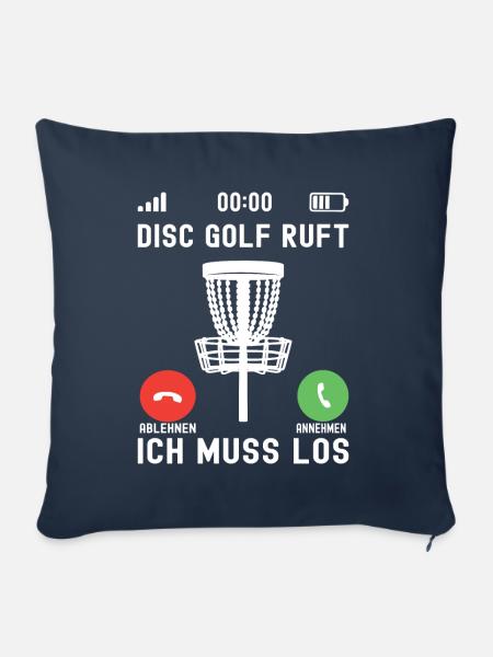 Disc Golf Disc Golfer - Sofakissenbezug 45 x 45 cm - Navy