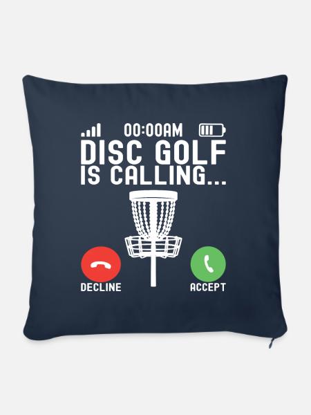 Disc Golf Disc Golfer - Sofakissenbezug 45 x 45 cm - Navy