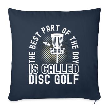 Disc Golf Disc Golfer - Sofakissenbezug 45 x 45 cm - Navy - Vorne