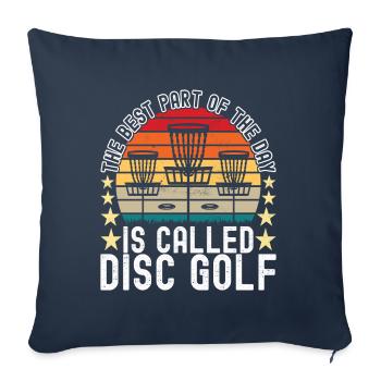 Disc Golf Disc Golfer - Sofakissenbezug 45 x 45 cm - Navy - Vorne