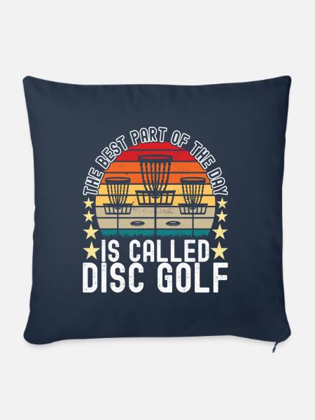 Disc Golf Disc Golfer - Sofakissenbezug 45 x 45 cm - Navy