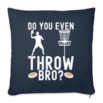 Disc Golf Disc Golfer - Sofakissenbezug 45 x 45 cm - Navy - Vorne