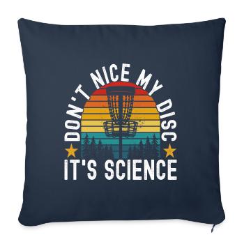 Disc Golf Disc Golfer - Sofakissenbezug 45 x 45 cm - Navy - Vorne