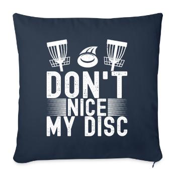 Disc Golf Disc Golfer - Sofakissenbezug 45 x 45 cm - Navy - Vorne