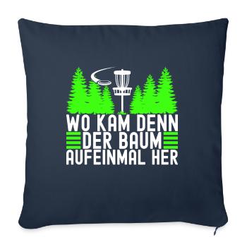 Disc Golf Disc Golfer - Sofakissenbezug 45 x 45 cm - Navy - Vorne