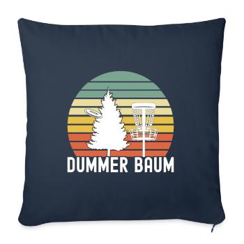 Disc Golf Disc Golfer - Sofakissenbezug 45 x 45 cm - Navy - Vorne