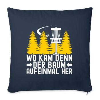 Disc Golf Disc Golfer - Sofakissenbezug 45 x 45 cm - Navy - Vorne