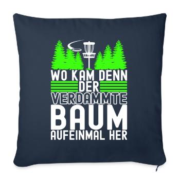 Disc Golf Disc Golfer - Sofakissenbezug 45 x 45 cm - Navy - Vorne