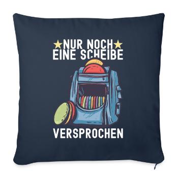 Disc Golf Disc Golfer - Sofakissenbezug 45 x 45 cm - Navy - Vorne