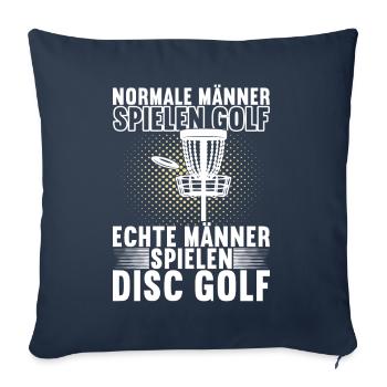 Disc Golf Disc Golfer - Sofakissenbezug 45 x 45 cm - Navy - Vorne