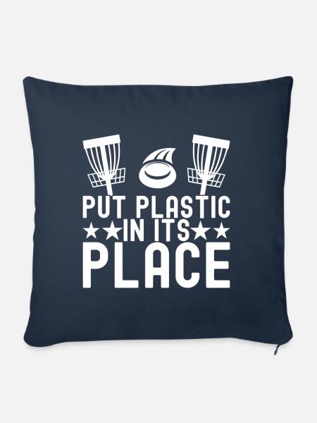 Disc Golf Disc Golfer - Sofakissenbezug 45 x 45 cm - Navy