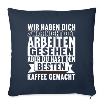 Abschiedsgeschenk Jobwechsel Kollegen - Sofakissenbezug 45 x 45 cm - Navy - Vorne