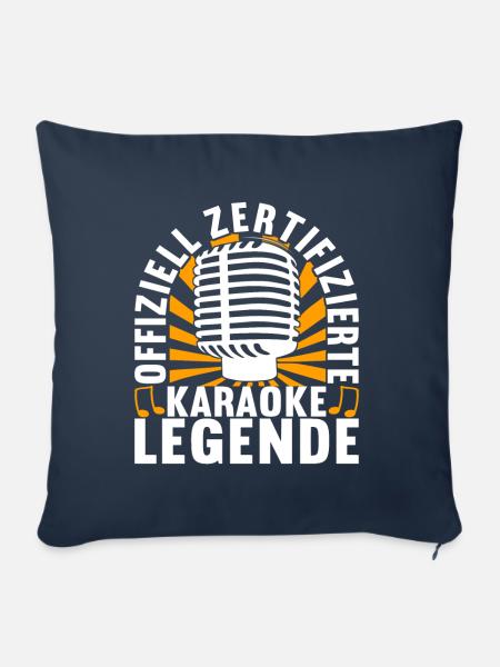 Karaoke Karaokeabend - Sofakissenbezug 45 x 45 cm - Navy