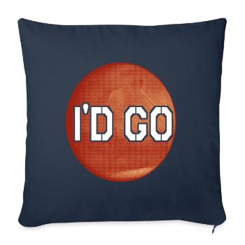Planète Mars - Housse de coussin décorative 45 x 45 cm - bleu marine - Devant