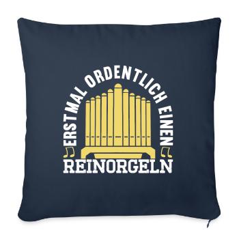 Orgel Organist - Sofakissenbezug 45 x 45 cm - Navy - Vorne
