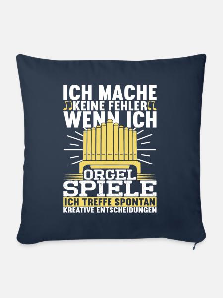 Orgel Organist - Sofakissenbezug 45 x 45 cm - Navy