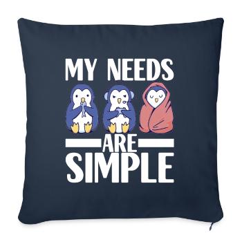Gaming Gamer Gamblers - Sofa pillowcase 17,3'' x 17,3'' (45 x 45 cm) - navy - Front