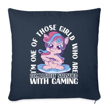Gaming Gamer Gamblers - Sofa pillowcase 17,3'' x 17,3'' (45 x 45 cm) - navy - Front